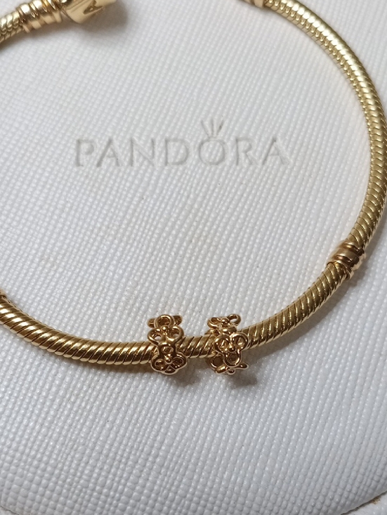 Pandora Jewelry - Two Pandora 14k Solid Gold Vintage Trinity Spacers